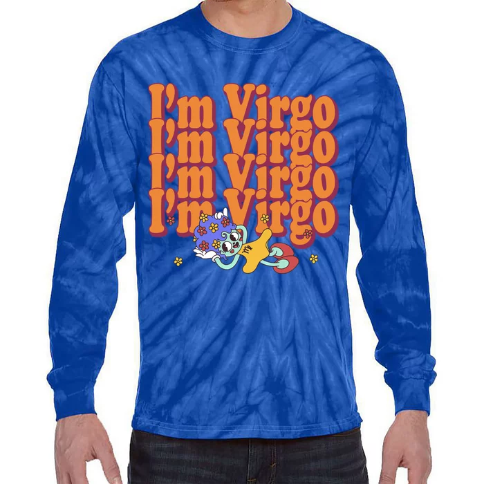 Vintage Im Virgo Astrology Zodiac Sign Horoscope Birthday Gift Tie-Dye Long Sleeve Shirt