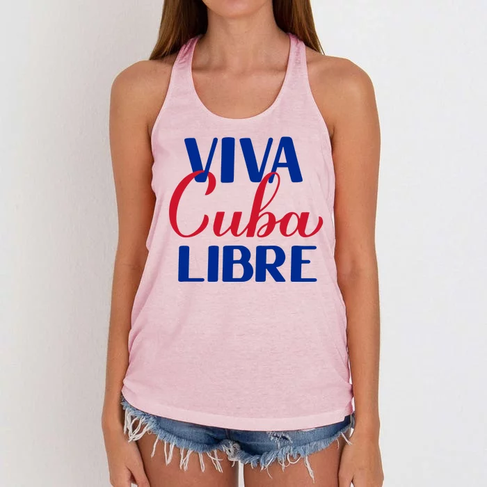 Viva Cuba Libre Women's Knotted Racerback Tank