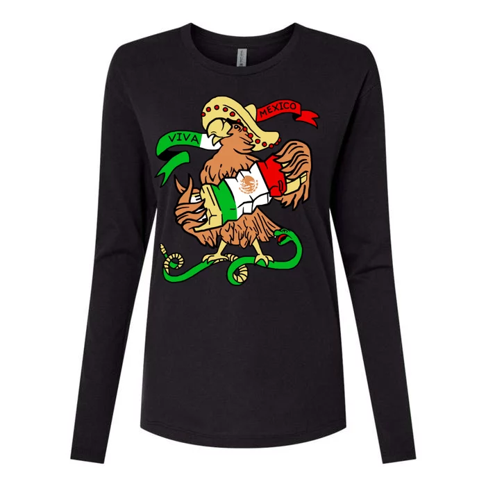 Viva Mexico Womens Cotton Relaxed Long Sleeve T-Shirt