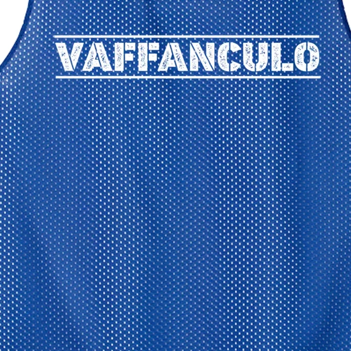 Vaffanculo Italian Word Bad Word Insult Language Gift Mesh Reversible Basketball Jersey Tank