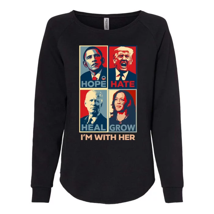 Vintage Im With Her Vote Kamala Harris 2024 Womens California Wash Sweatshirt