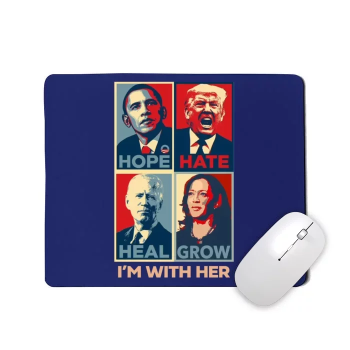 Vintage Im With Her Vote Kamala Harris 2024 Mousepad