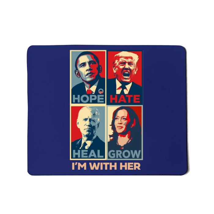 Vintage Im With Her Vote Kamala Harris 2024 Mousepad