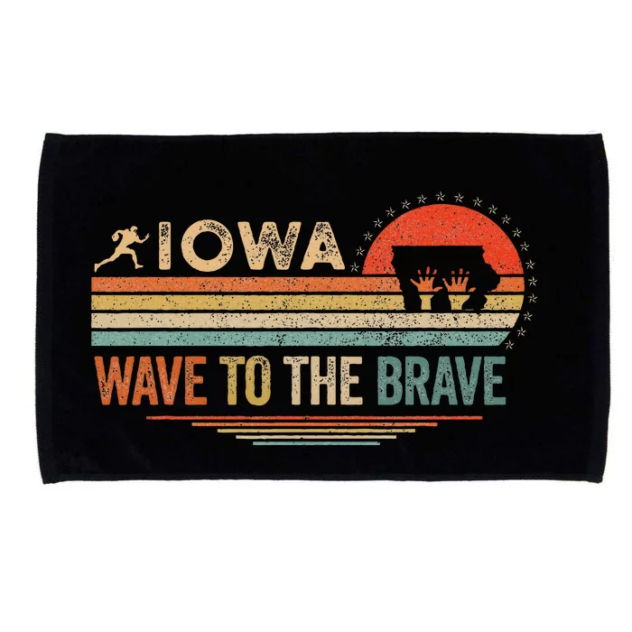 Vintage Iowa Wave To The Brave Football Childrens Hospital Microfiber Hand Towel