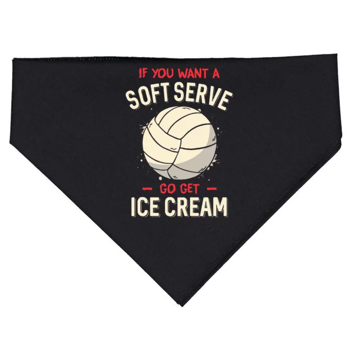 Volleyball If You Want A Soft Serve Voleyball USA-Made Doggie Bandana