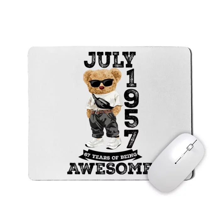 Vintage July 1957 67th Birthday Gifts 67 Year Old Mousepad