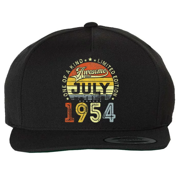 Vintage July 1954 Limited Edition 69th Bday 69 Years Old Wool Snapback Cap