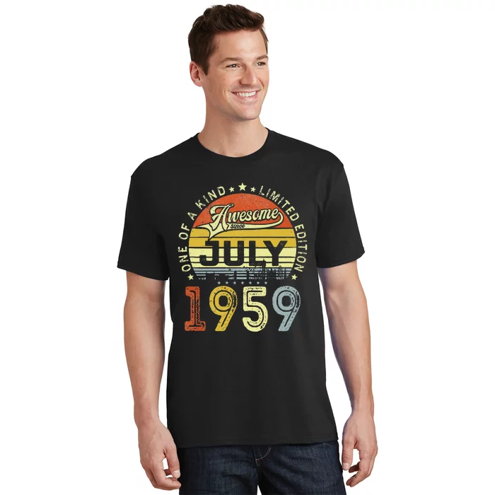 Vintage July 1959 Limited Edition 64th Bday 64 Years Old T-Shirt