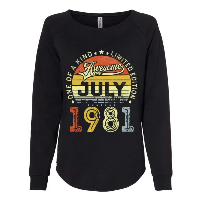 Vintage July 1981 Limited Edition 42nd Bday 42 Years Old Womens California Wash Sweatshirt