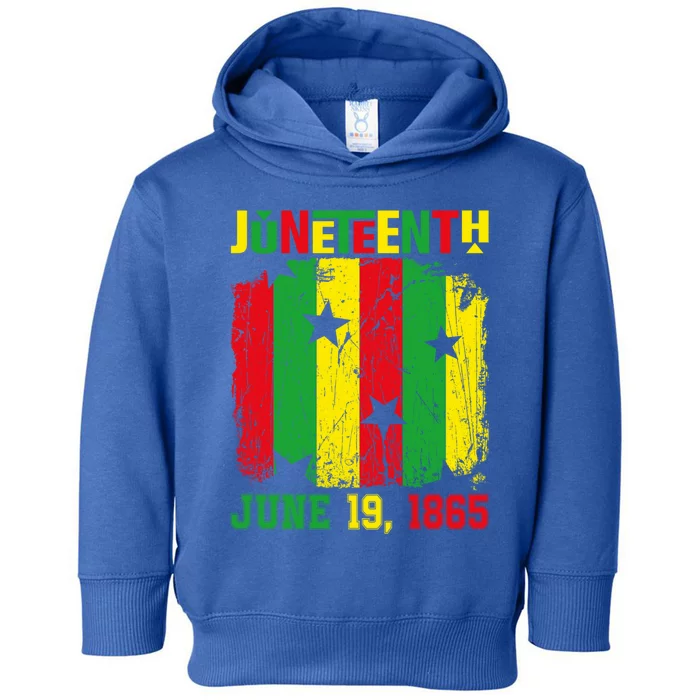 Vintage Juneteenth 1965 Freedom Black History June 19 Funny Gift Toddler Hoodie