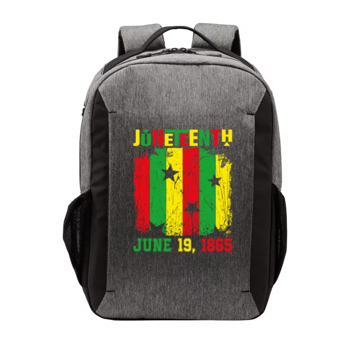 Vintage Juneteenth 1965 Freedom Black History June 19 Gift Vector Backpack