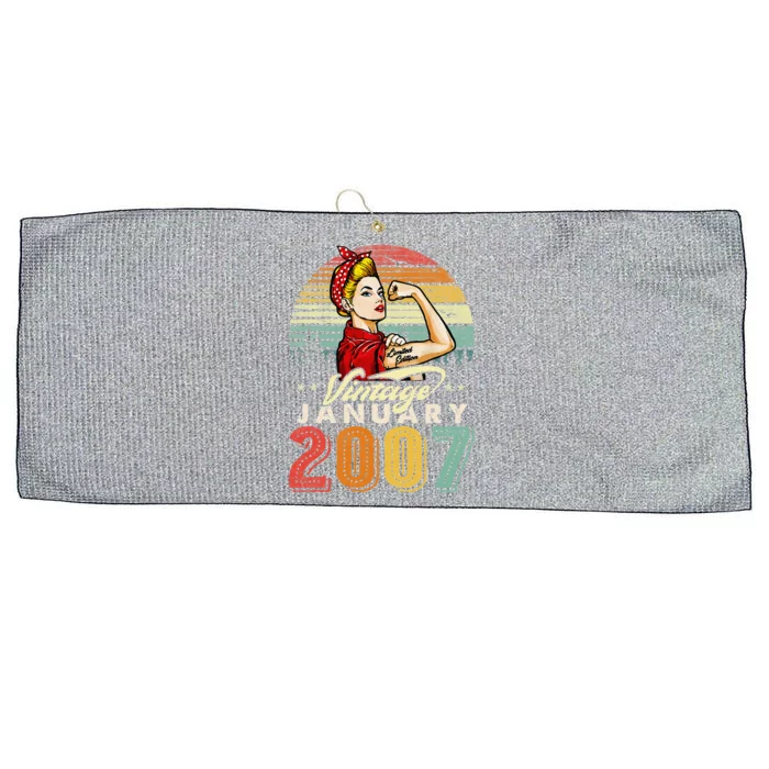 Vintage January 2007 16th Birthday 16 Years Old Womens Large Microfiber Waffle Golf Towel