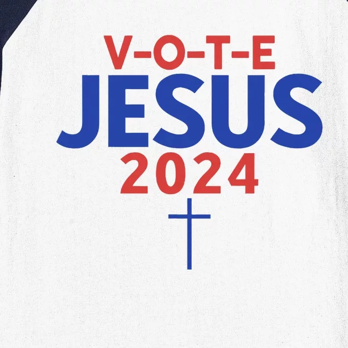 Vote Jesus 2024 American Candidate Voter Rights Baseball Sleeve Shirt