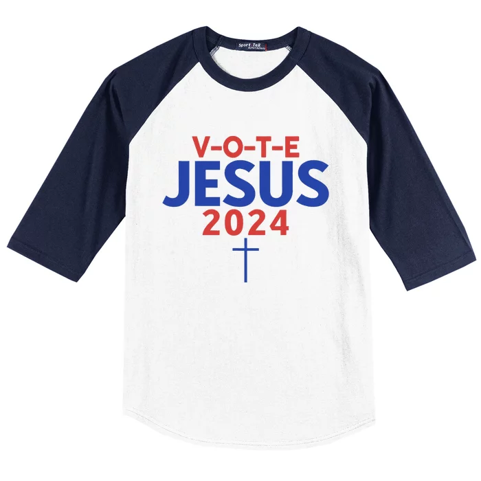 Vote Jesus 2024 American Candidate Voter Rights Baseball Sleeve Shirt