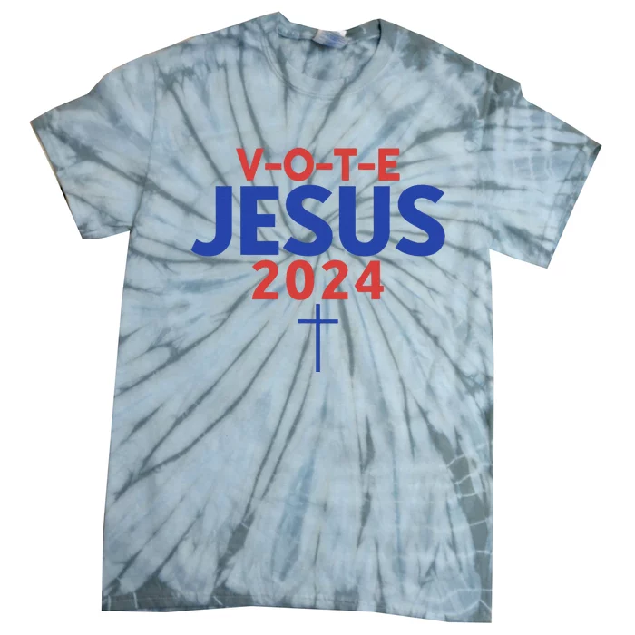 Vote Jesus 2024 American Candidate Voter Rights Tie-Dye T-Shirt