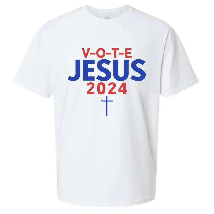 Vote Jesus 2024 American Candidate Voter Rights Sueded Cloud Jersey T-Shirt