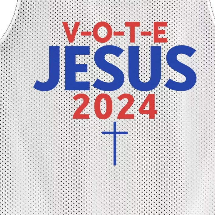 Vote Jesus 2024 American Candidate Voter Rights Mesh Reversible Basketball Jersey Tank