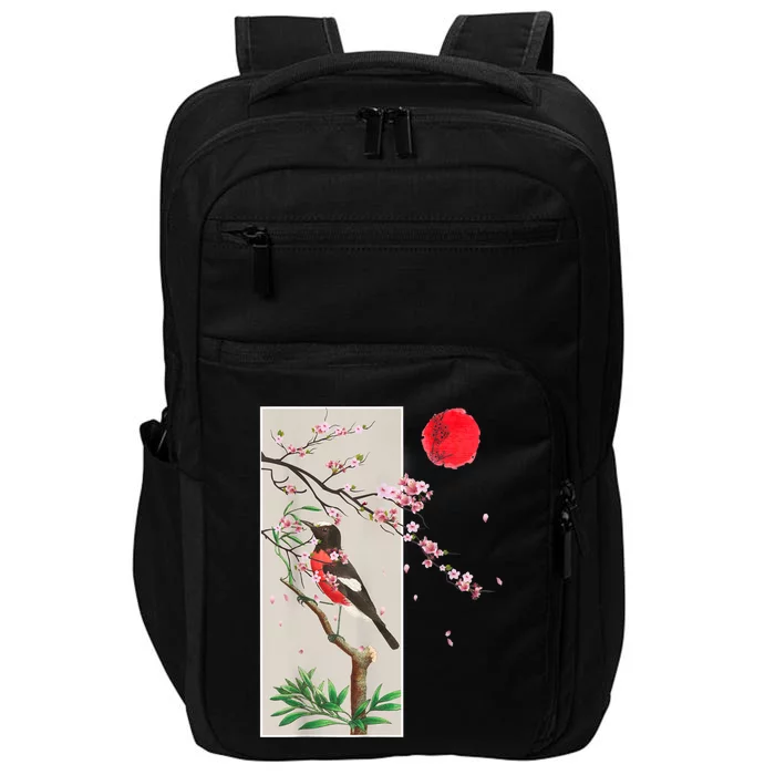 Vintage Japanese Art Cherry Blossom Japanese Graphical Art Impact Tech Backpack