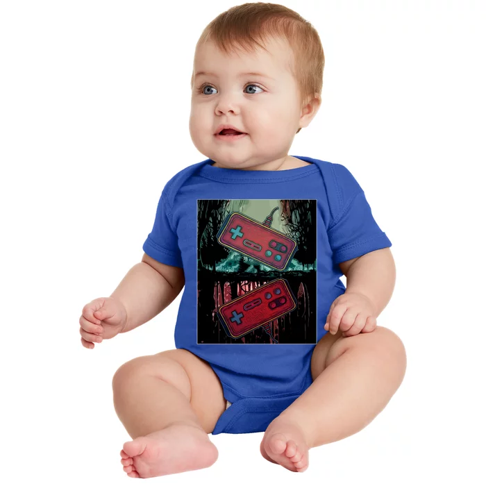 Vintage Jungle Aesthetic Retro Gaming Meaningful Gift Baby Bodysuit