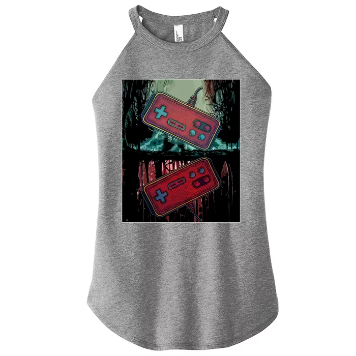 Vintage Jungle Aesthetic Retro Gaming Meaningful Gift Women’s Perfect Tri Rocker Tank