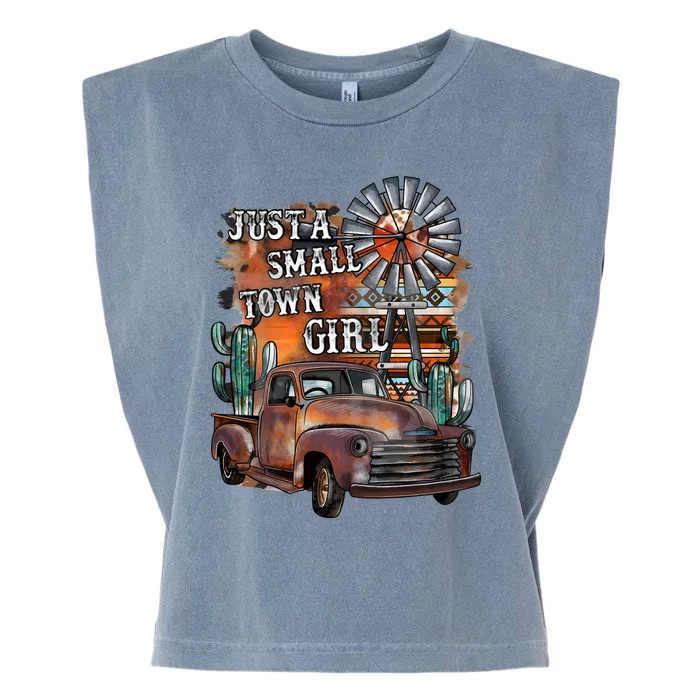 Vintage Just A Small Town Girl Garment-Dyed Women's Muscle Tee