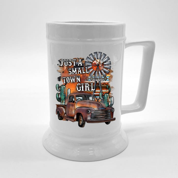 Vintage Just A Small Town Girl Front & Back Beer Stein