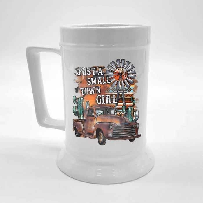 Vintage Just A Small Town Girl Front & Back Beer Stein