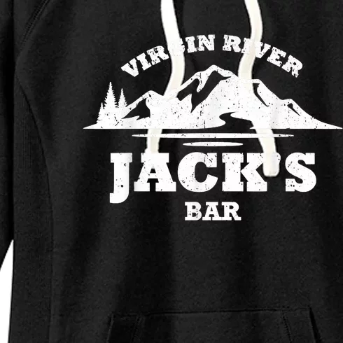 Vintage Jack's Bar, Virgin X River Women's Fleece Hoodie