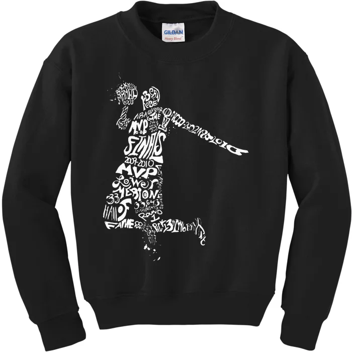 Vintage Jordan Basketball Player Birthday Kids Sweatshirt