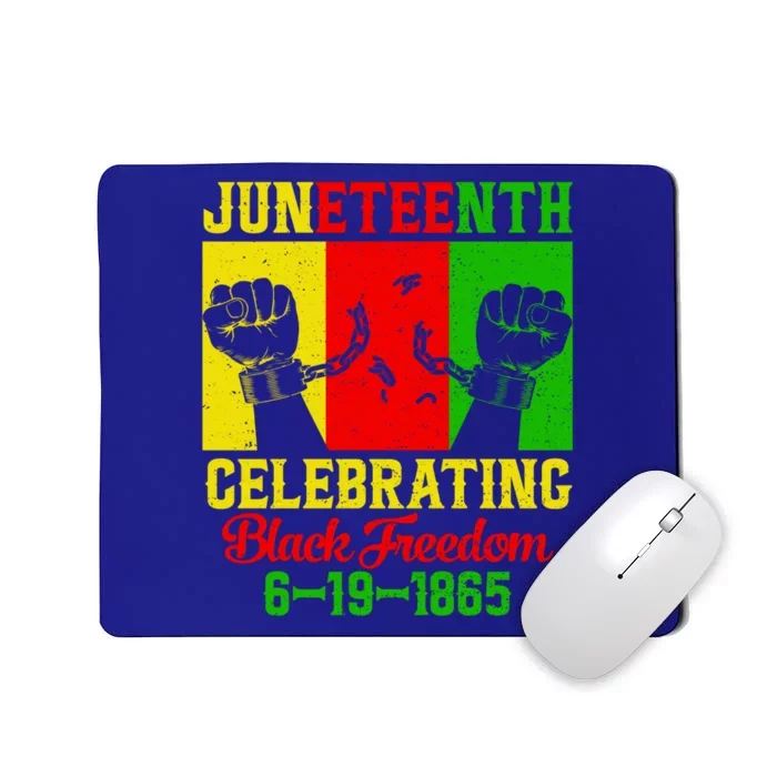 Vintage Juneteenth Celebrate Black Freedom Day June 19 1865 Meaningful Gift Mousepad