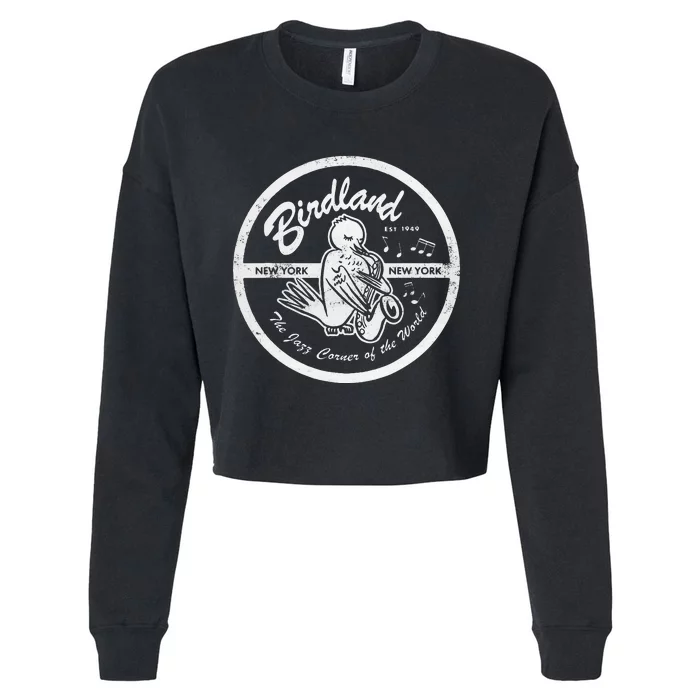 Vintage Jazz Club Cropped Pullover Crew