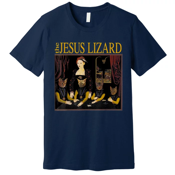 Vintage Jesus Cats Lizard Shirt Retro Limited Edition Premium T-Shirt