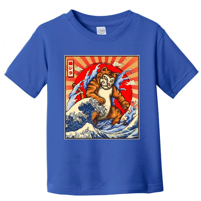 Vintage Japanese Catzilla Poster Toddler T-Shirt