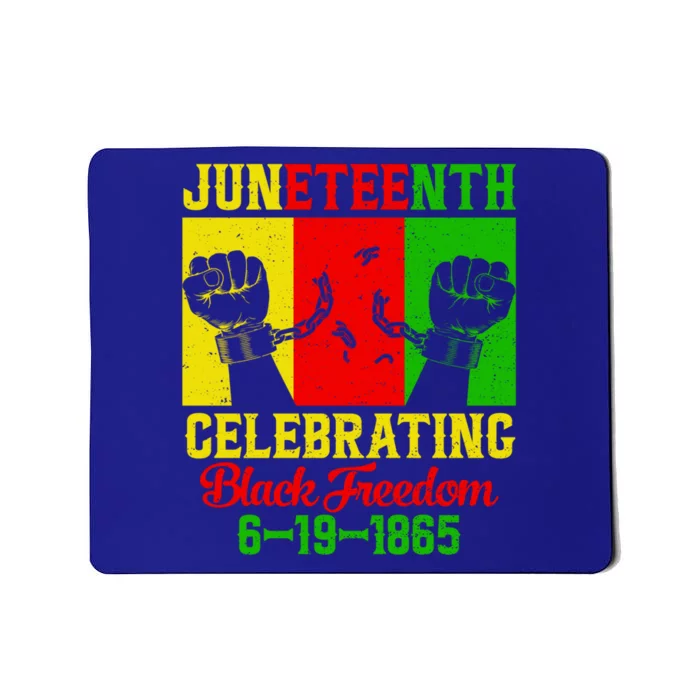 Vintage Juneteenth Celebrate Black Freedom Day June 19 1865 Gift Mousepad