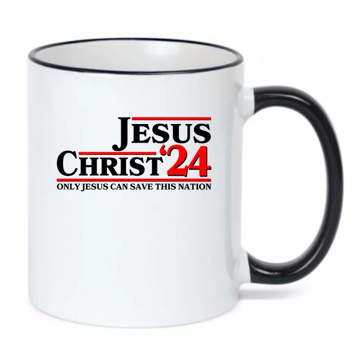 Vote Jesus Christ 2024 Only Jesus Can Save This Nation Black Color Changing Mug