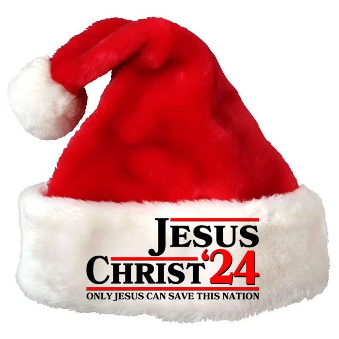 Vote Jesus Christ 2024 Only Jesus Can Save This Nation Premium Christmas Santa Hat