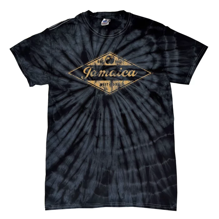 Vintage Jamaica Est 1962 Outfit Jamaica Retro Throwback Tie-Dye T-Shirt