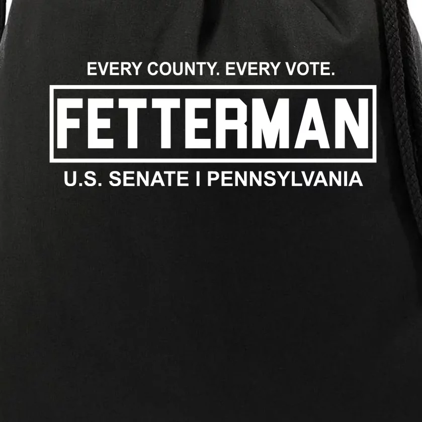 Vote John Fetterman For Senate Drawstring Bag