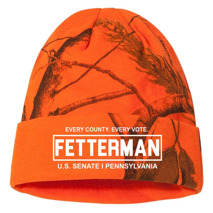 Vote John Fetterman For Senate Kati - 12in Camo Beanie