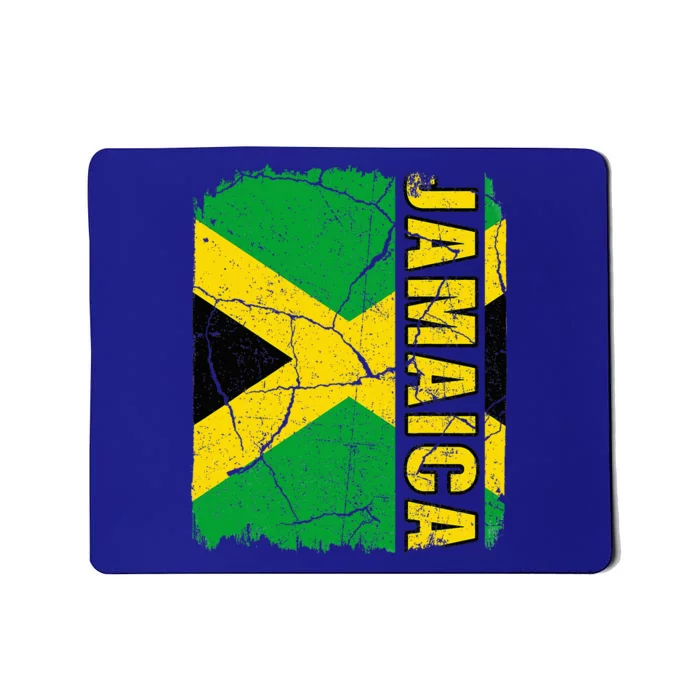 Vintage Jamaican Flag Jamaica Pride Roots Heritage Gift Mousepad