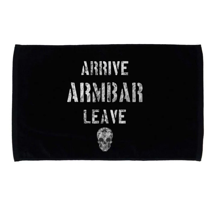 Vintage Jiu Jitsu Arrive Armbar Leave Grappling BJJ Microfiber Hand Towel