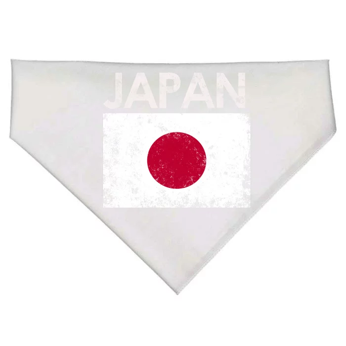 Vintage Japan Japanese Flag Pride Gift USA-Made Doggie Bandana