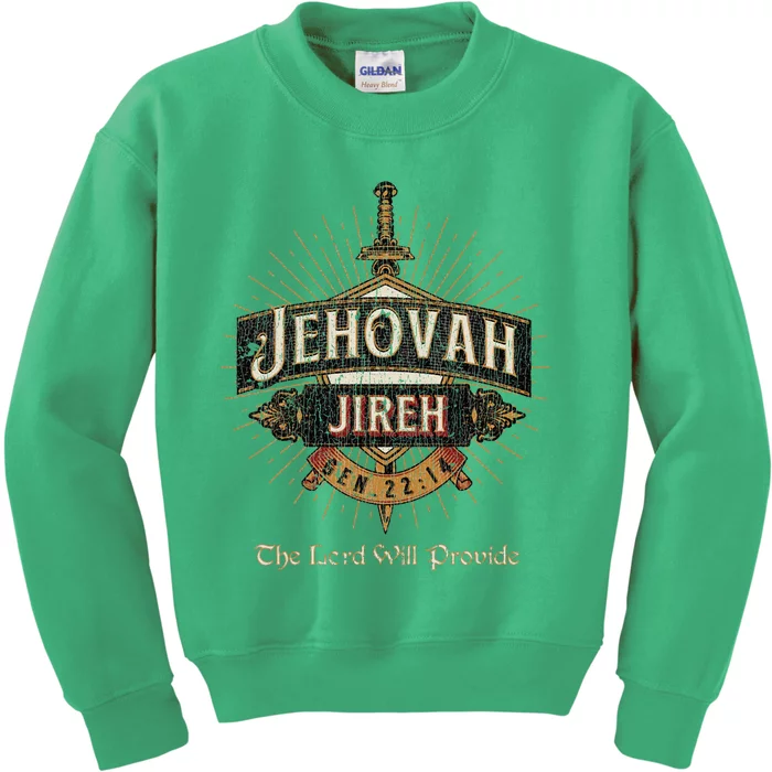 Vintage Jehovah Jireh The Lord Will Provide Kids Sweatshirt