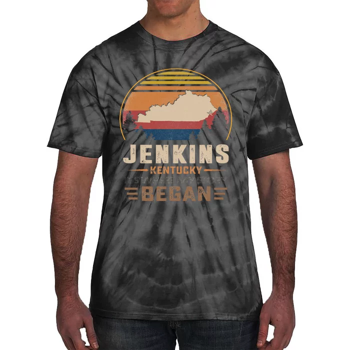 Vintage Jenkins Kentucky Hometown My Story Began Tie-Dye T-Shirt