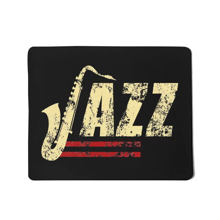 Vintage Jazz Lovers Music Band Player Saxophone Mousepad