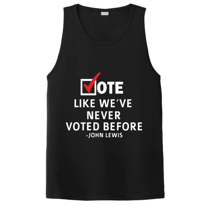 Vote John Lewis Quote Civil Rights Icon Lewis Quote Tee Performance Tank