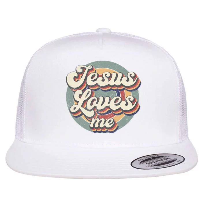 Vintage Jesus Loves Me God Christian Believers Lover Flat Bill Trucker Hat