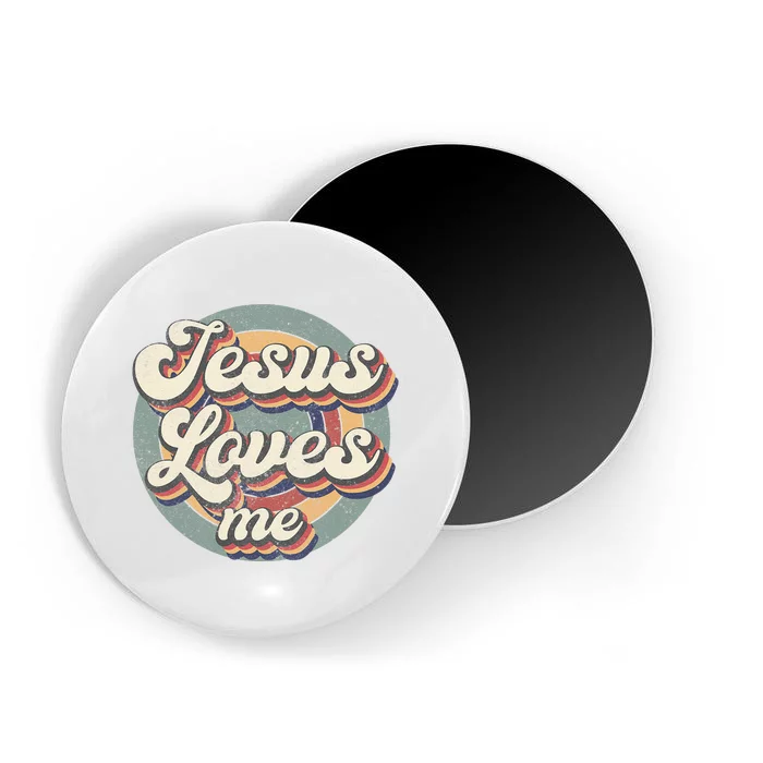 Vintage Jesus Loves Me God Christian Believers Lover Magnet