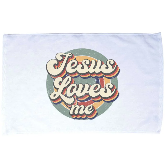 Vintage Jesus Loves Me God Christian Believers Lover Microfiber Hand Towel