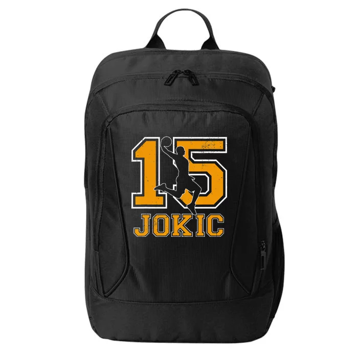 Vintage Jokic Name Sports Retro Basketball Gift City Backpack